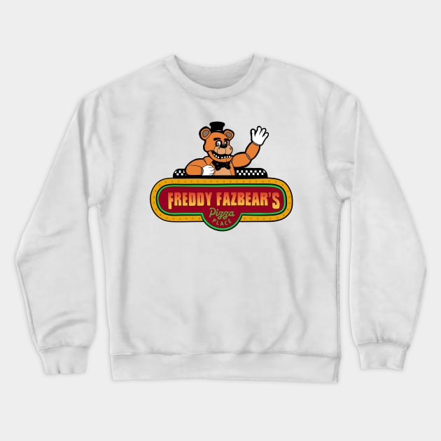 Freddy Fazbear's Pizza Place Crewneck Sweatshirt by cathures